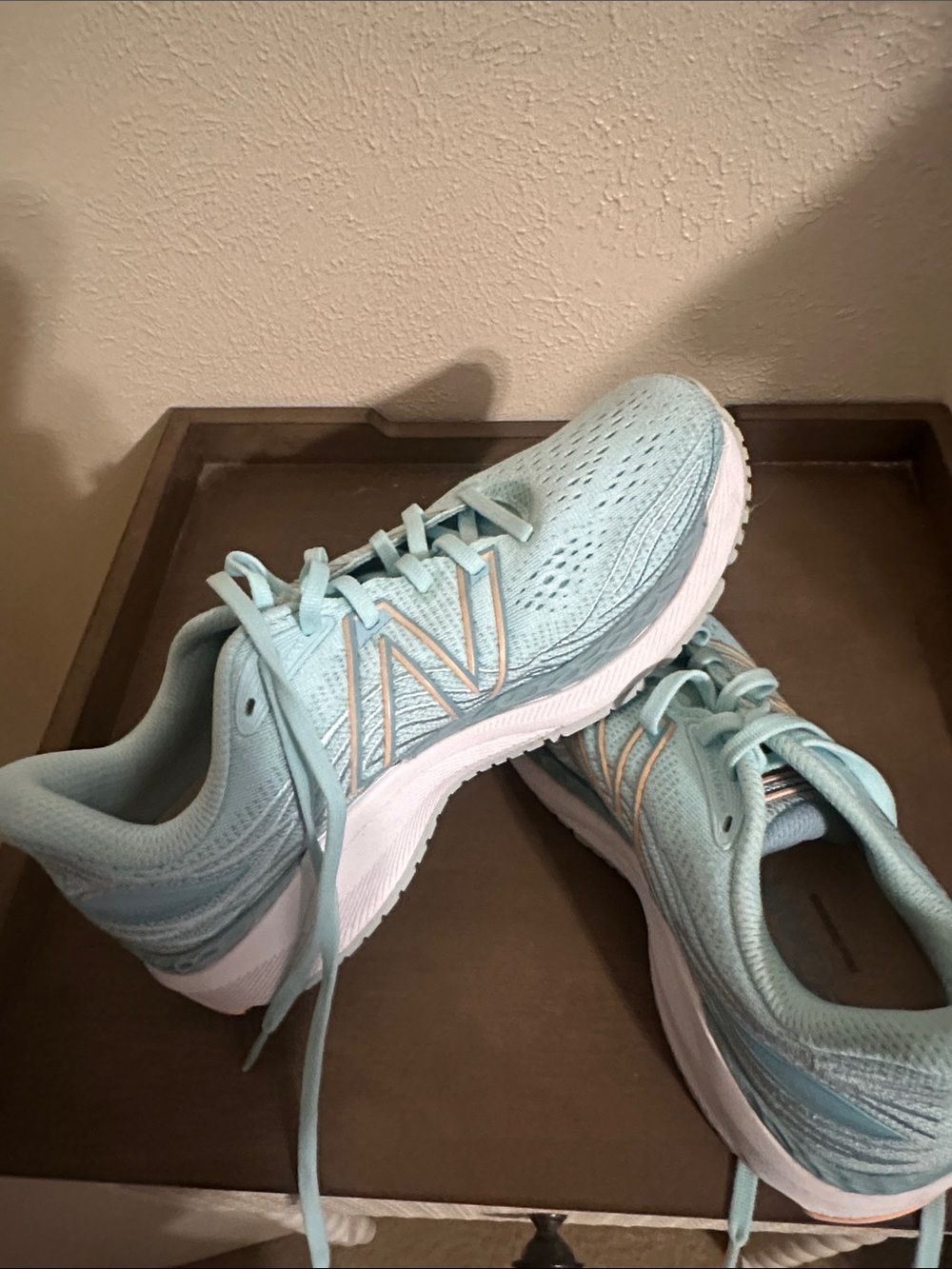 New Balance Mint Green Lace-Up Running Sneakers